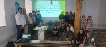 برگزاری دوره آموزشی تخصصی کاشت، داشت و برداشت زعفران در روستای آویهنگ