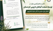 تقدیر از مدیر روابط عمومی مرکز تحقیقات و آموزش کشاورزی و منابع طبیعی کردستان به پاس نقش‌آفرینی در نخستین همایش توسعه صنعت گیاهان دارویی ایران