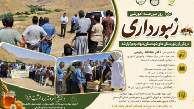 برگزاری روز مزرعه «زنبورداری» در شهرستان دیواندره با هدف ارتقای دانش و مهارت زنبورداران